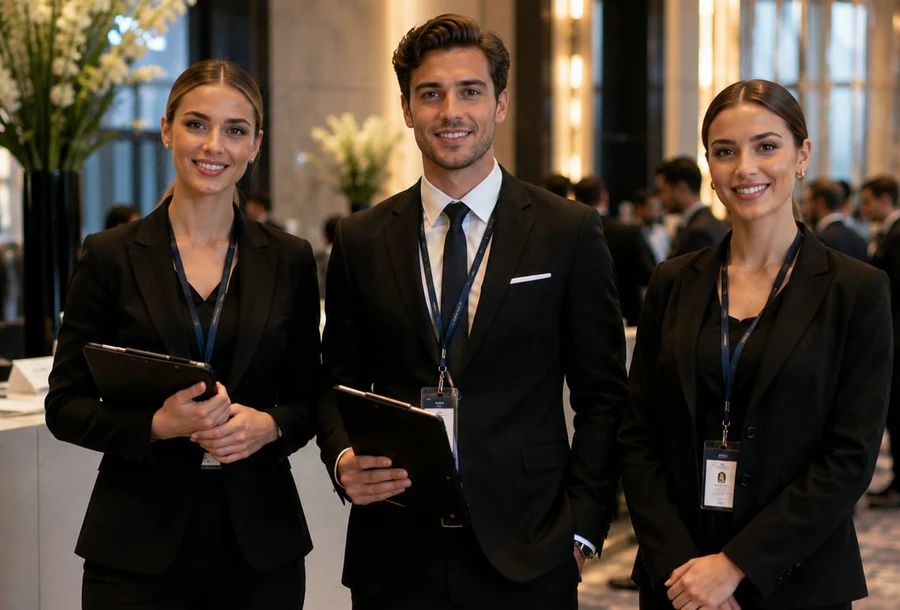 Corporate temporary staffing team