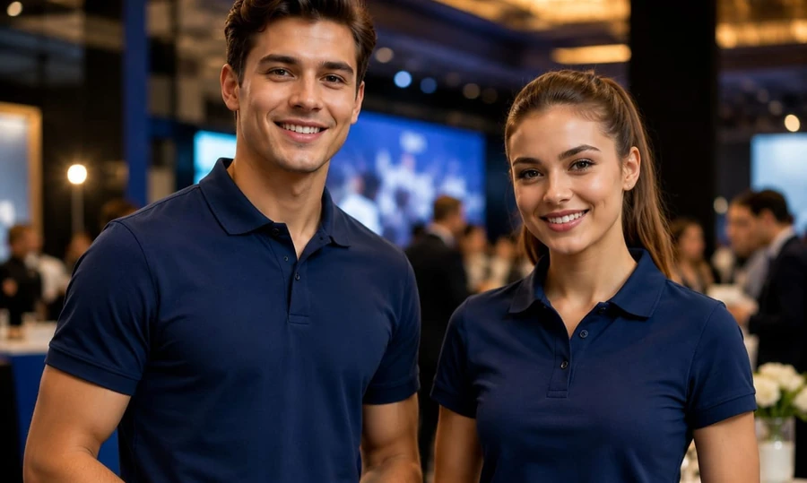 Promotional staff with event credentials