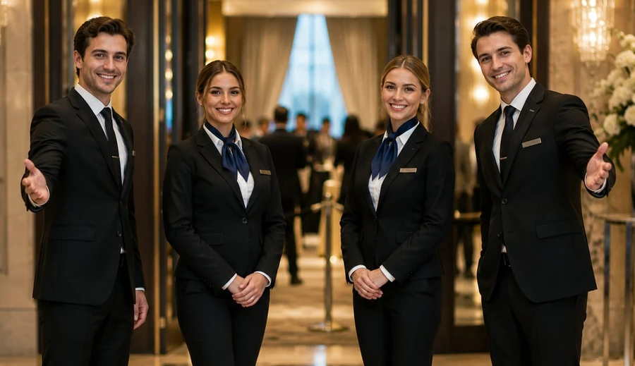 Professional event ushers